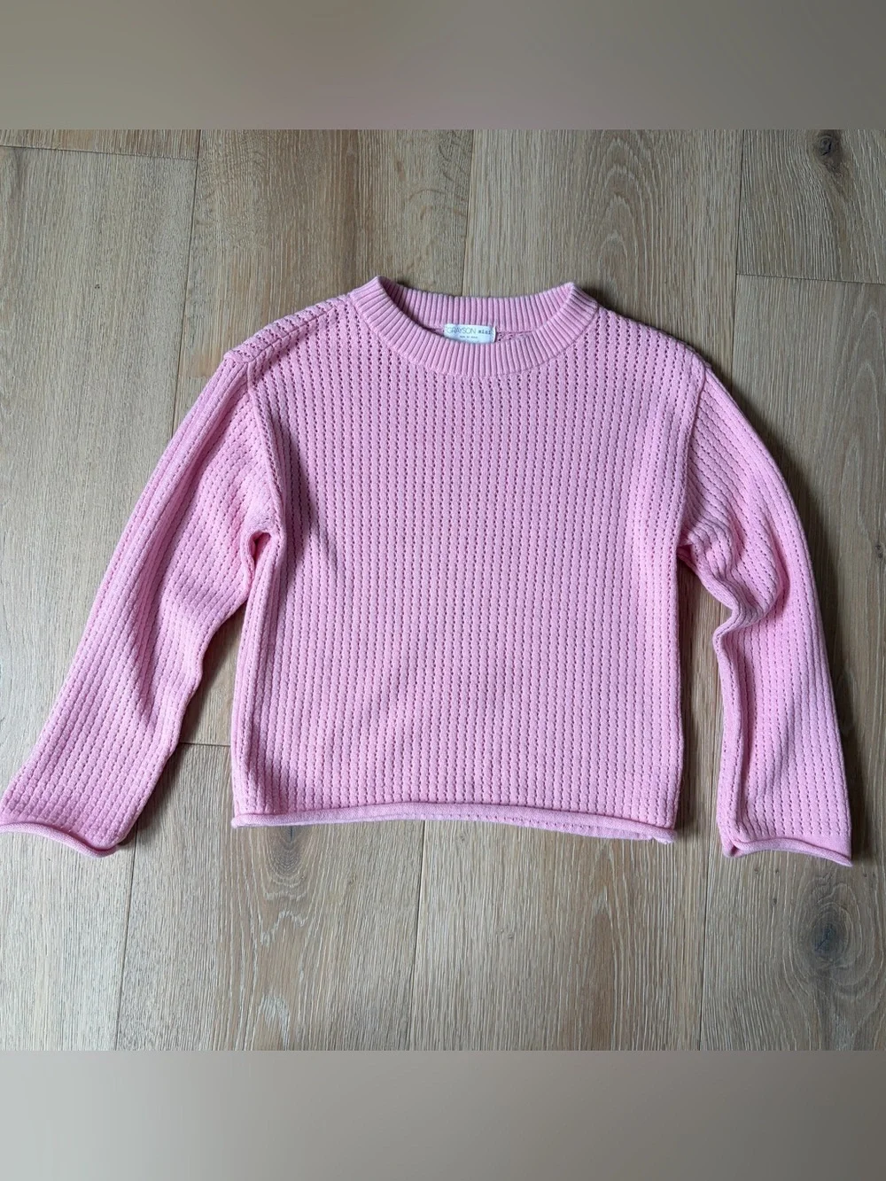 NWOT Grayson Mini Girls Baby Pink Pointelle Knit Sweater Sz 5T  Pullover*S22